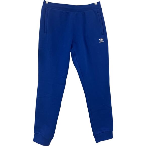 Adidas Originals Men's Size XL Essentials Fleece Pants Joggers Royal Blue NWT - Picture 1 of 10